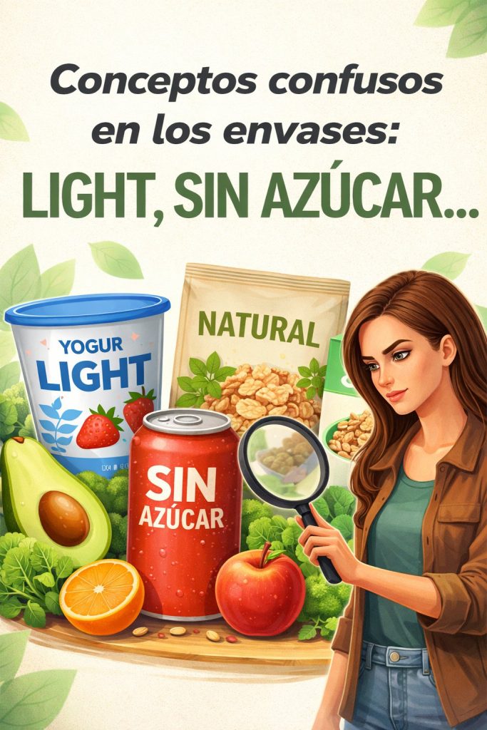 Conceptos confusos en etiquetas de alimentos como light, sin azúcar y bajo en grasa