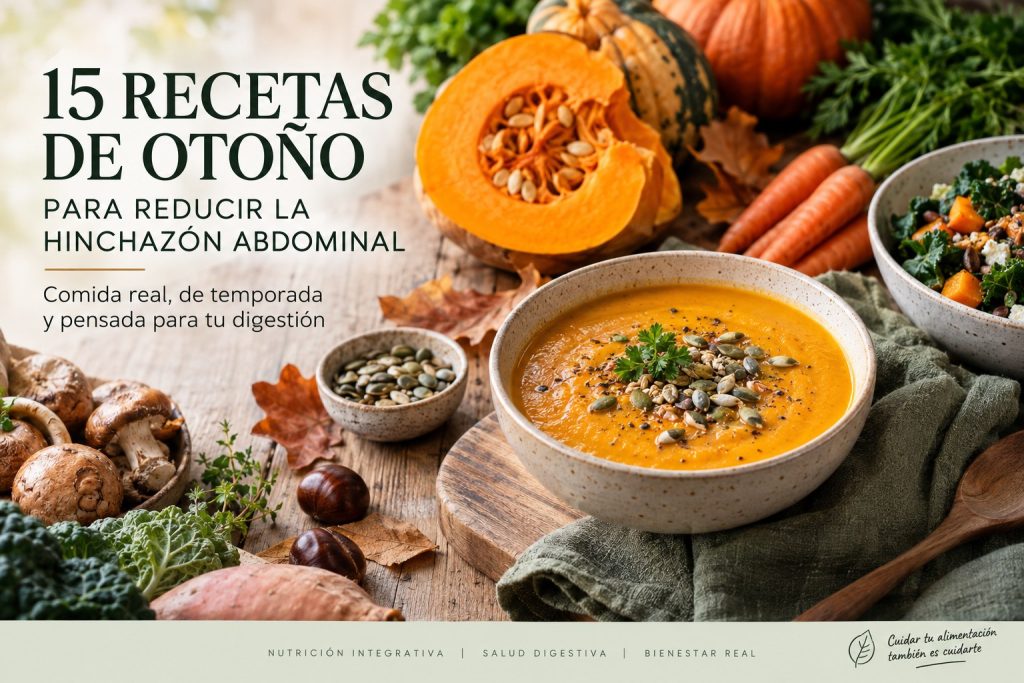 Recetas saludables de otoño para cuidar la digestión y reducir la hinchazón abdominal