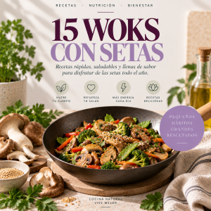 15 Woks con setas