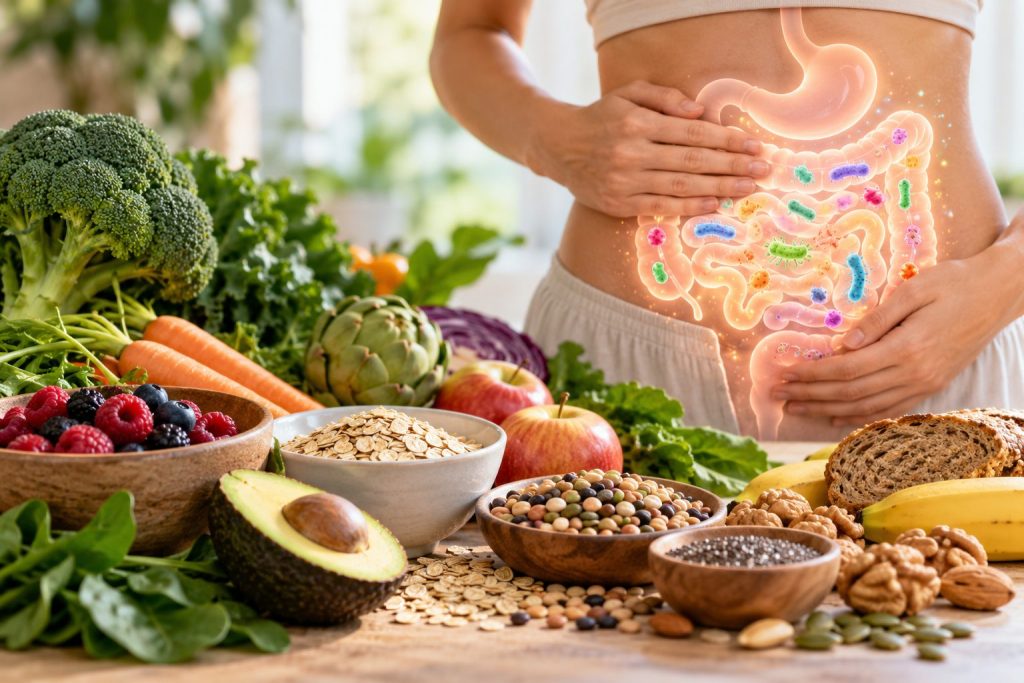 Alimentos ricos en fibra para cuidar la microbiota intestinal y la salud digestiva